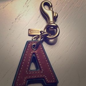 Coach Letter A keychain